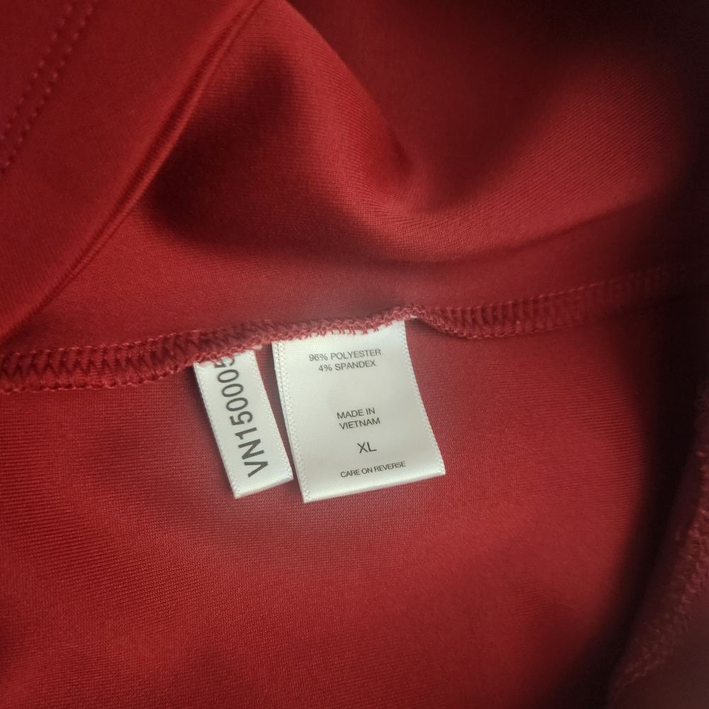 New York & Co. Women's Burgundy Red 3/4 Flare Sleeve Dress Stylish, Size XL EUC - Picture 8 of 10